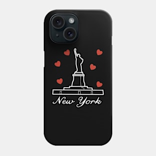 New York City NYC with Heart Love Summer Travel Vintage Phone Case