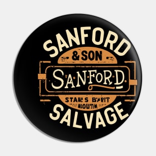 Sanford & Son Salvage Sign typography design Pin