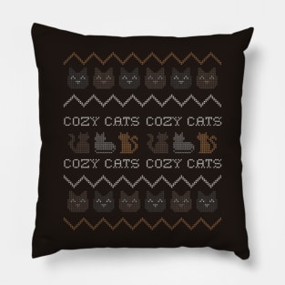 Cozy Cats [campfire] Pillow