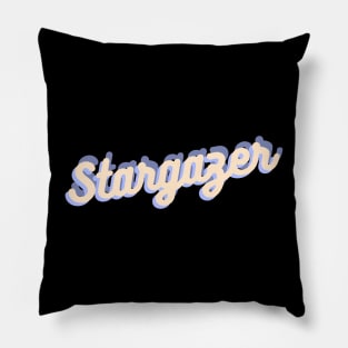 Stargazer retro Design Pillow