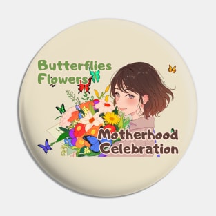 Mothers day, Flowers and Butterflies: A Celebration of Motherhood, Spoiling Mom, Mom Gift, Pin