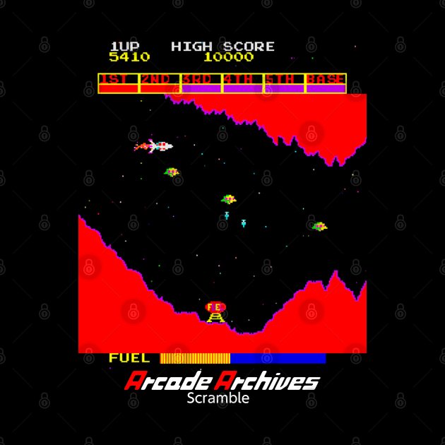 Mod.1 Arcade Scramble Space Invader Video Game by parashop