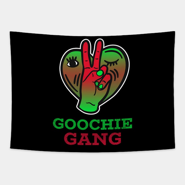 Goochie Gang Parody Funny Peace sign Tapestry by MzM2U