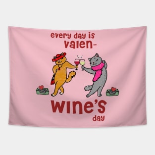 Every Day Is Valen-Wine's Day Tapestry