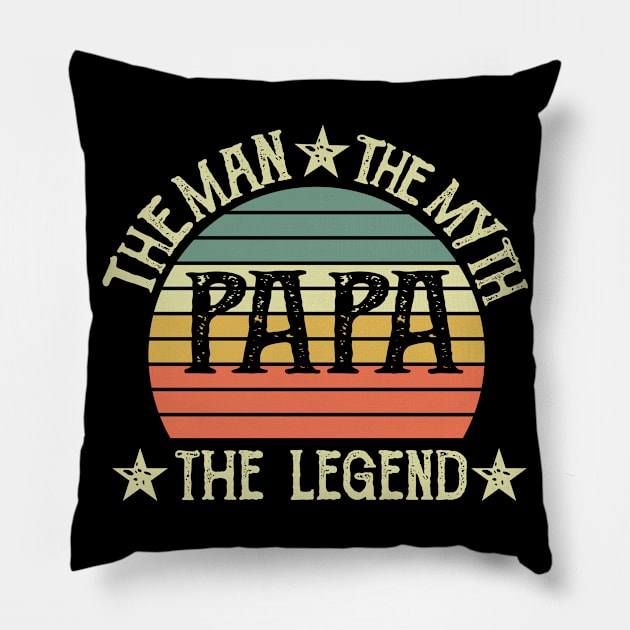 The Man The Ma Th Papa Pillow by Saldi