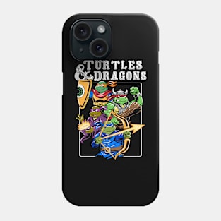 Turtles and dragons Phone Case