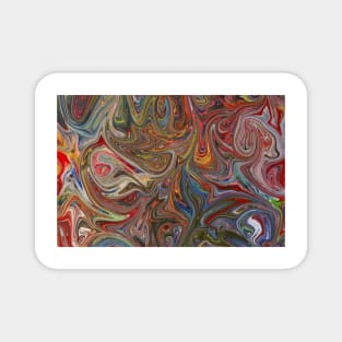 Colorful abstract liquid color background Magnet