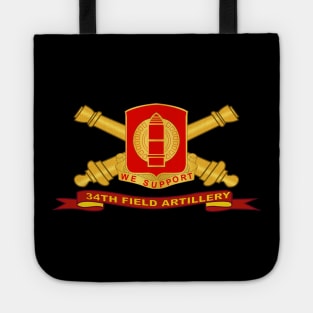 34th Field Artillery w Br - Ribbon Tote