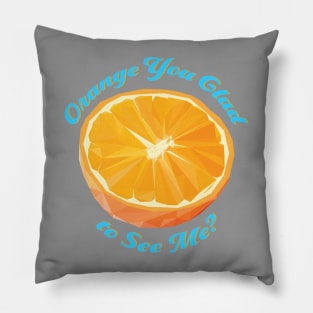 Orange You Glad to See Me? Pillow