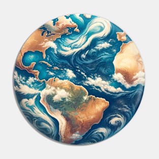 Heartfelt Earth Global Love Pin