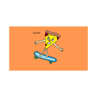 Skateboarding Pizza T-Shirt