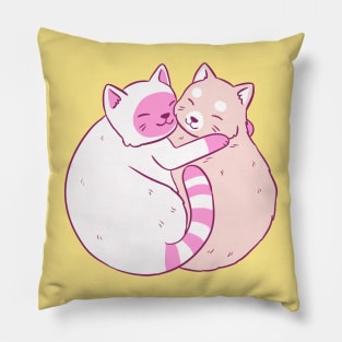 Cute cats hug Pillow