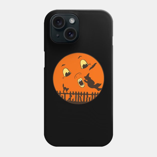 Trick Or treat Silhouettes Halloween Phone Case by Origami Fashion