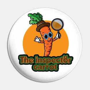 The inspector carrot Pin