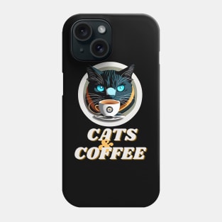 Cat Mother Coffee Lover Phone Case