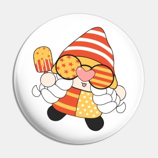 summer Retro vintage Groovy Gnome with cute funny and cheerful character that is going to have the smiles on your face. Pin