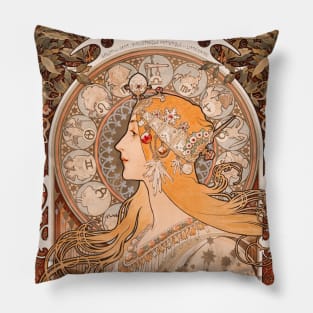 Zodiaque (ca. 1896–1897) Pillow