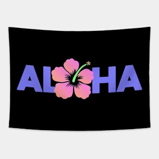 Aloha with Hibiscus Tapestry