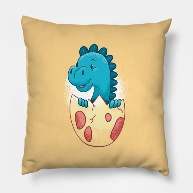 Baby Dinosaur Pillow by LR_Collections