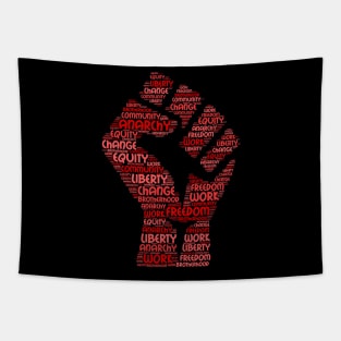 anarchy word cloud Tapestry