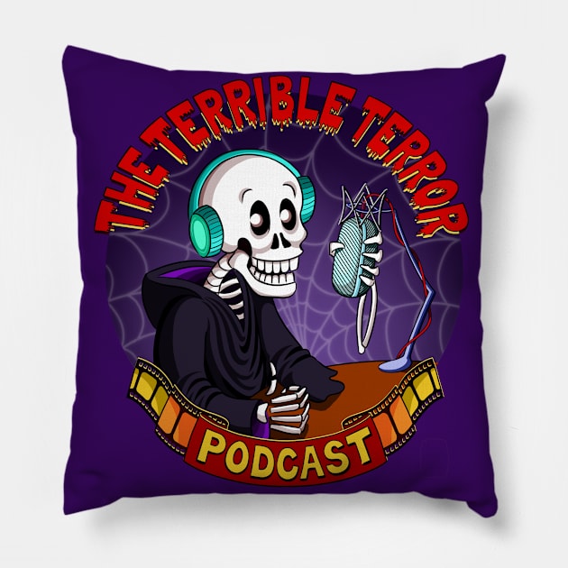 Terrible Terror Podcast Pillow by TerribleTerror