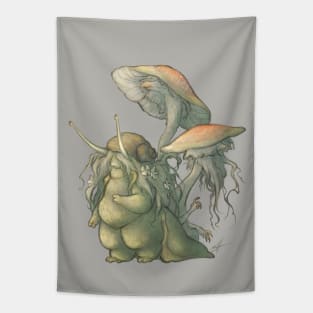 Snail and Mushroom Changelings Tapestry