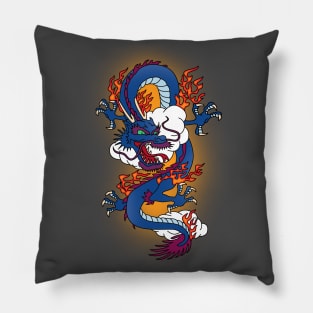 dragon on fire Pillow