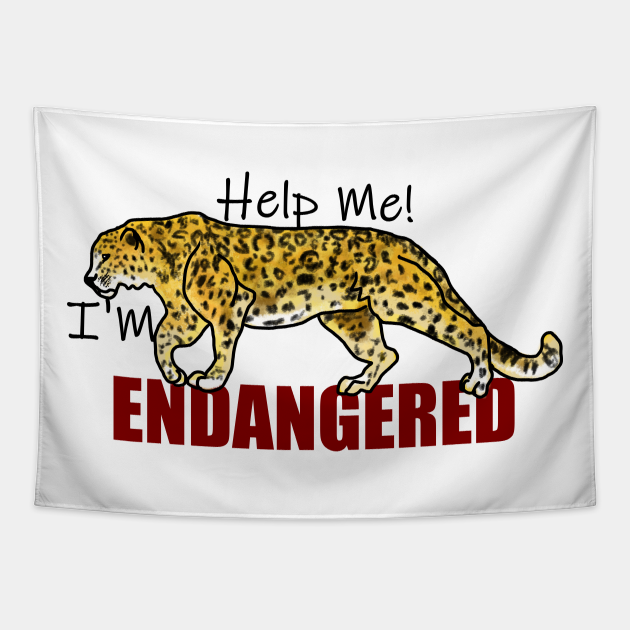 Help the endangered Amur Leopard - Amur Leopard - Tapestry | TeePublic