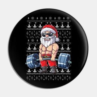 Funny Merry Liftmas Gym Xmas Pin