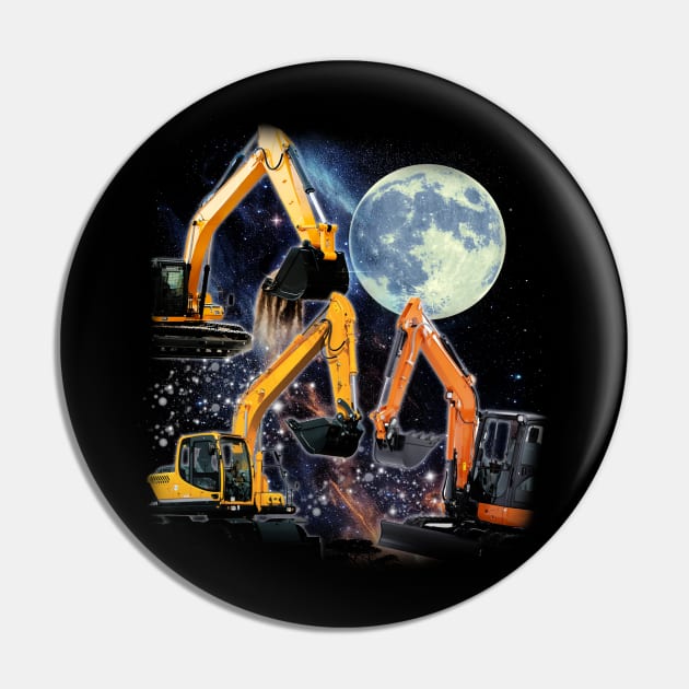 Digging Deeper Excavator Love, Tee Triumph for Construction Enthusiasts Pin by Gamma-Mage