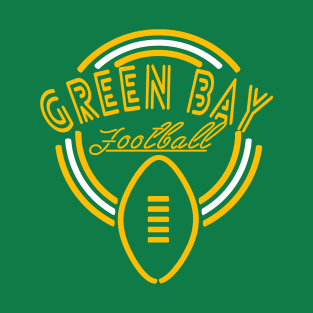 Neon Sign Green Bay Football T-Shirt