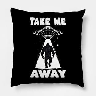 Bigfoot And UFO Pillow