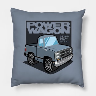 Frost Blue Metallic - Power Wagon (1980) Pillow