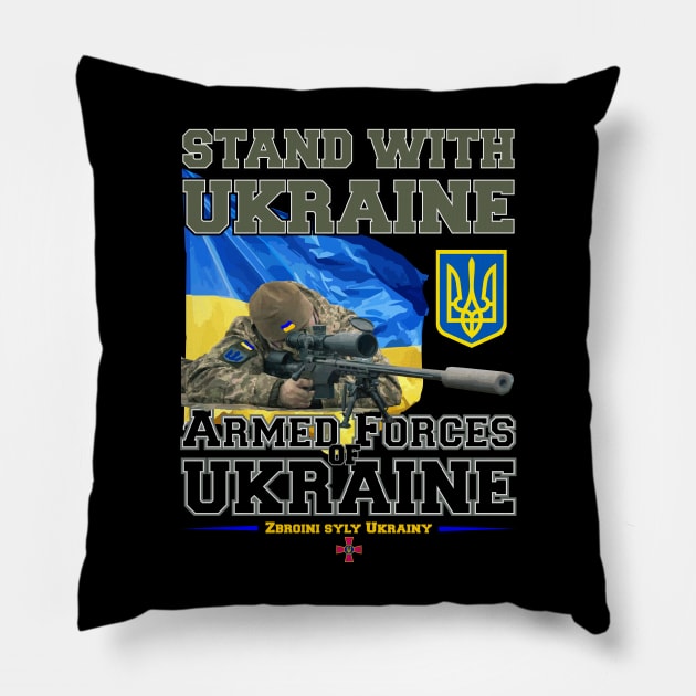Armed Forces of Ukraine - Save Ukraine Pillow by comancha