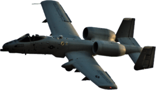 A-10 Warthog no background Magnet