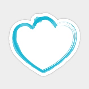 Mutant Heart Pale Blue Magnet