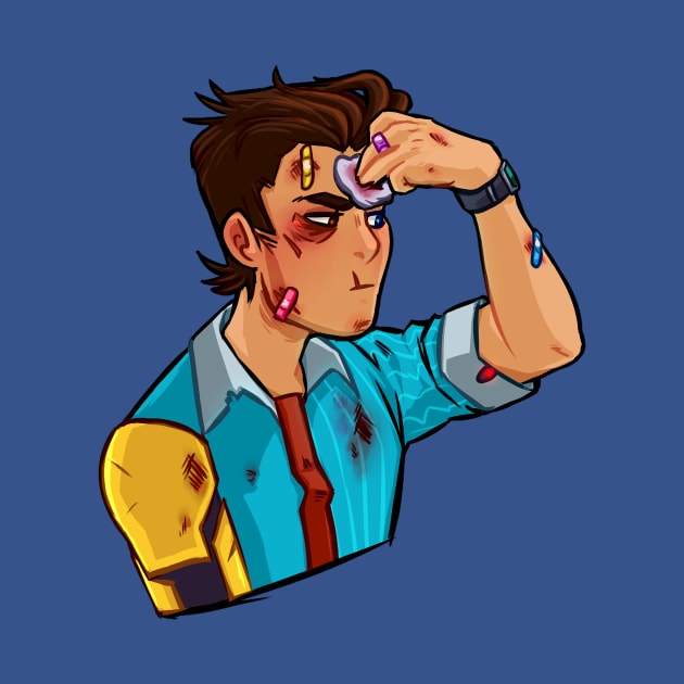 Tftbl Rhys beat up from Tales from the Borderlands by lutnik