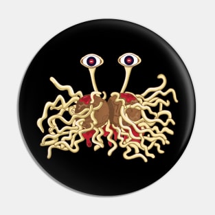 rAMEN Flying Spaghetti  Monster pastafarianism Skeptic Atheist Pin