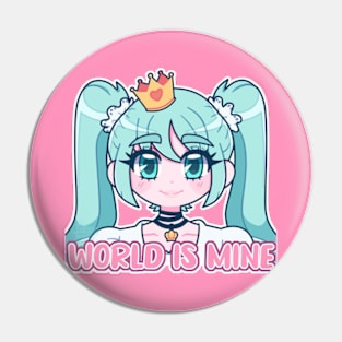 Miku World is mine Pin