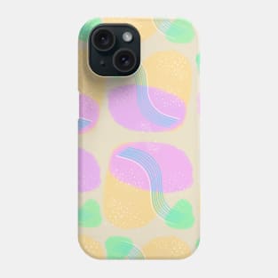 Abstract art pattern in gentle pastel shades Phone Case