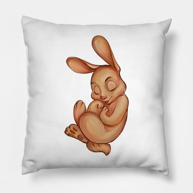 Rabbit, bunny Pillow by Torrika