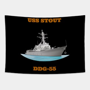 Stout DDG-55 Destroyer Ship Tapestry