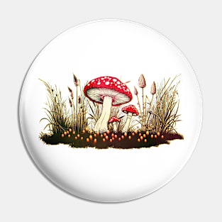 Red Mushroom Pin