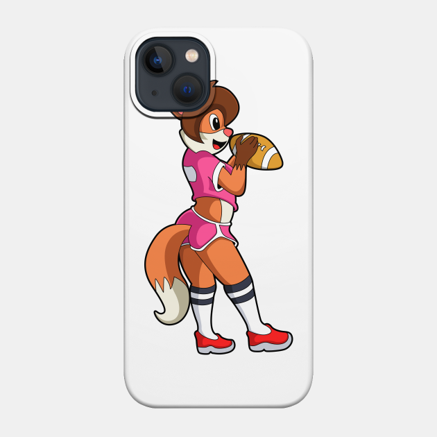 Fox at Football Sports - Football - Phone Case