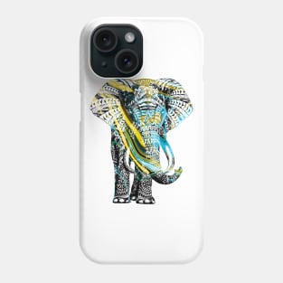 Intricate Asian Elephant Colorful Illustration Phone Case