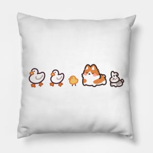 Little Animal Parade Pillow