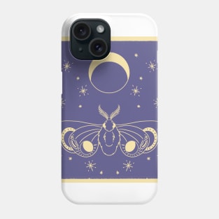 Moth moon Phone Case