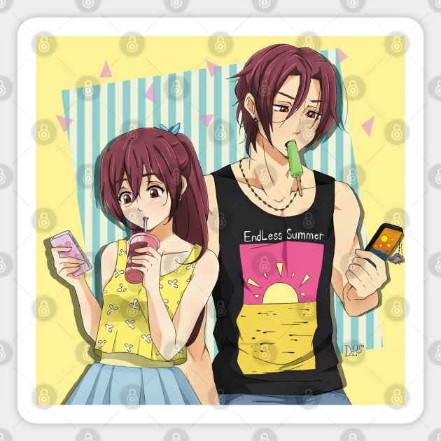 Free Rin and Gou Matsuoka Design - Free Iwatobi Swim Club - Sticker |  TeePublic