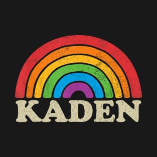 Kaden - Retro Rainbow Flag Vintage-Style T-Shirt