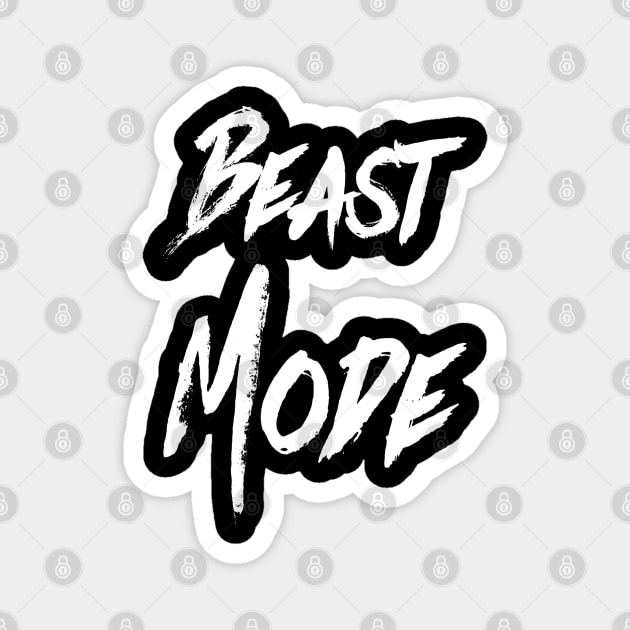 Beast Mode | Motivational Design | Inspirational Workout Shirt Magnet by DesignsbyZazz